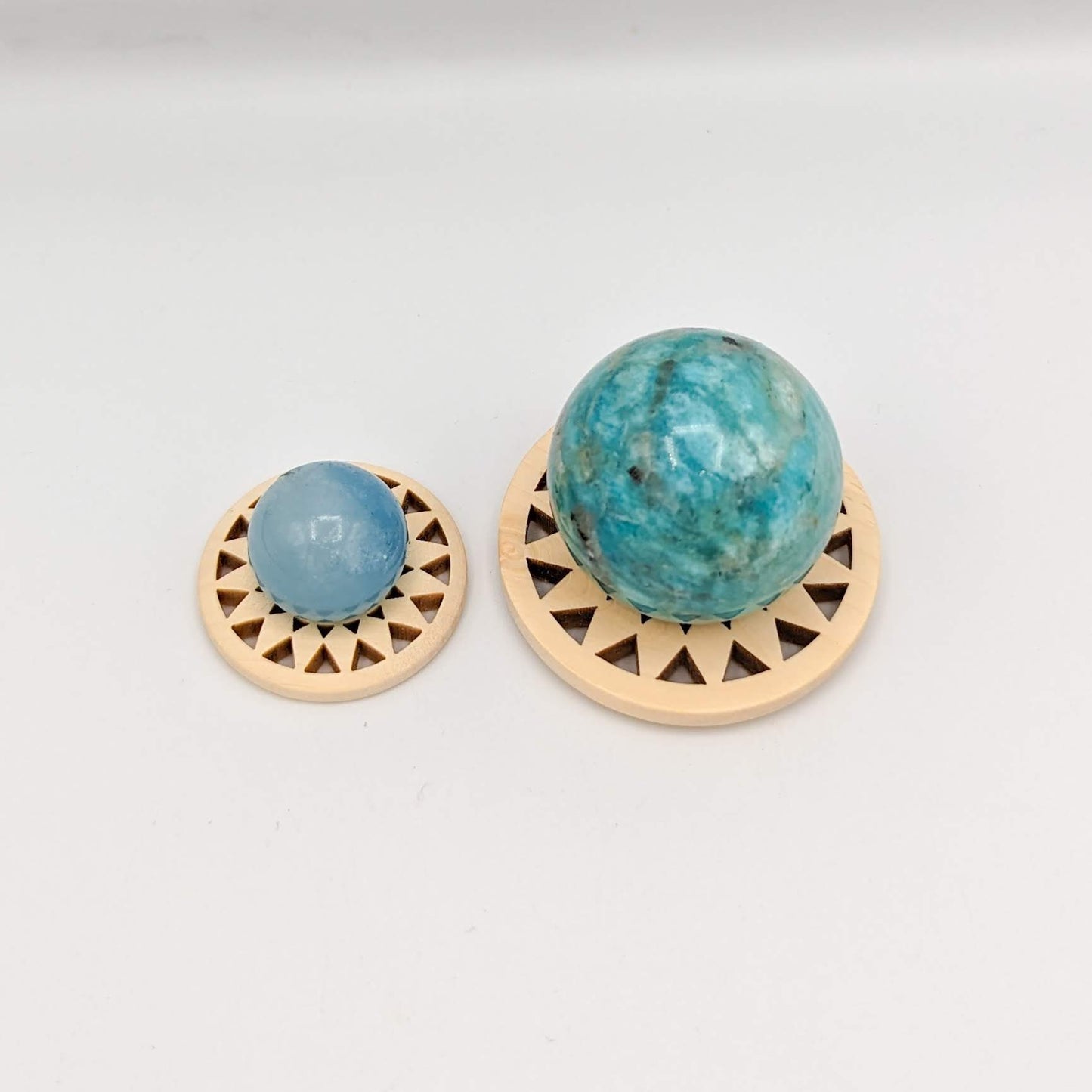 Wood Sphere Stands