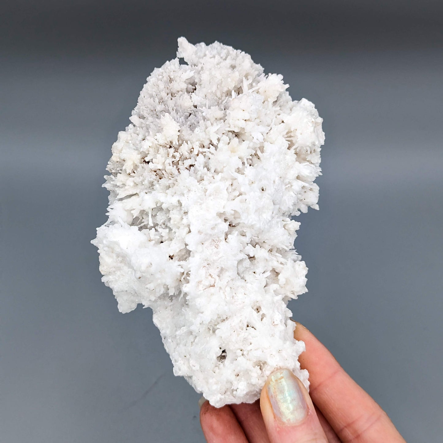 White Aragonite Cluster