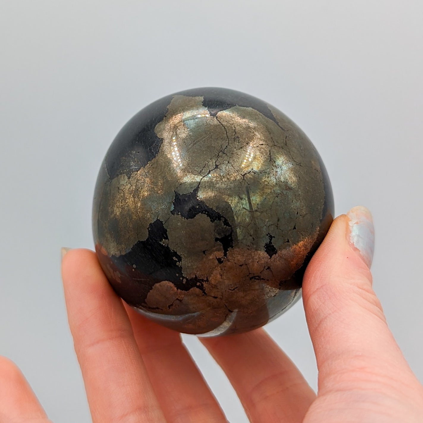 Apache Gold Pyrite Polished Sphere B