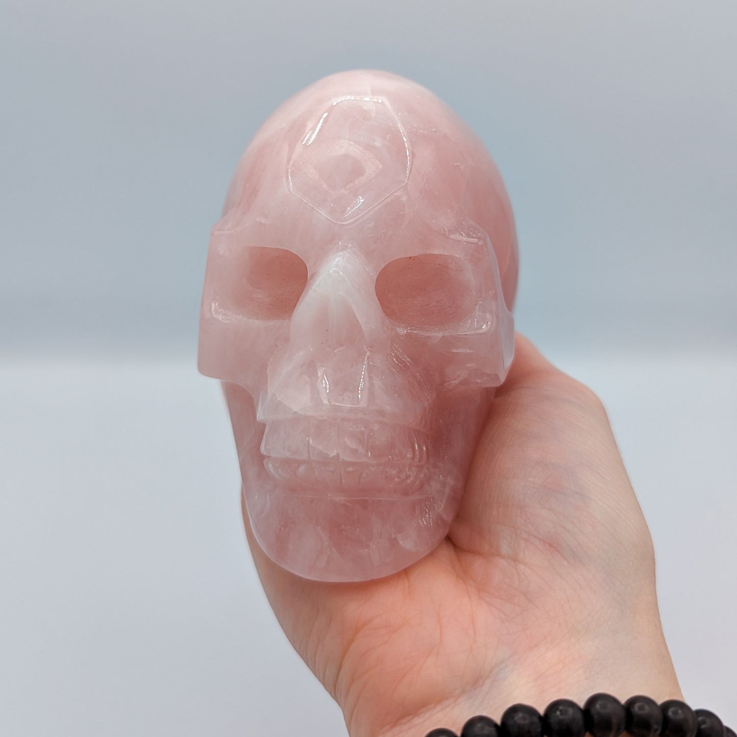 Rose Quartz Skull