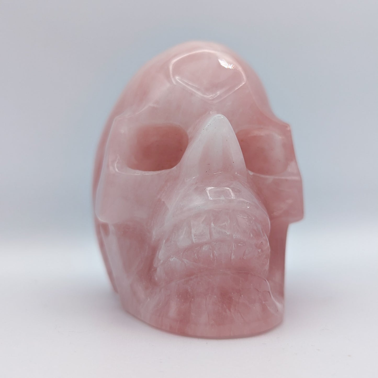 Rose Quartz Skull