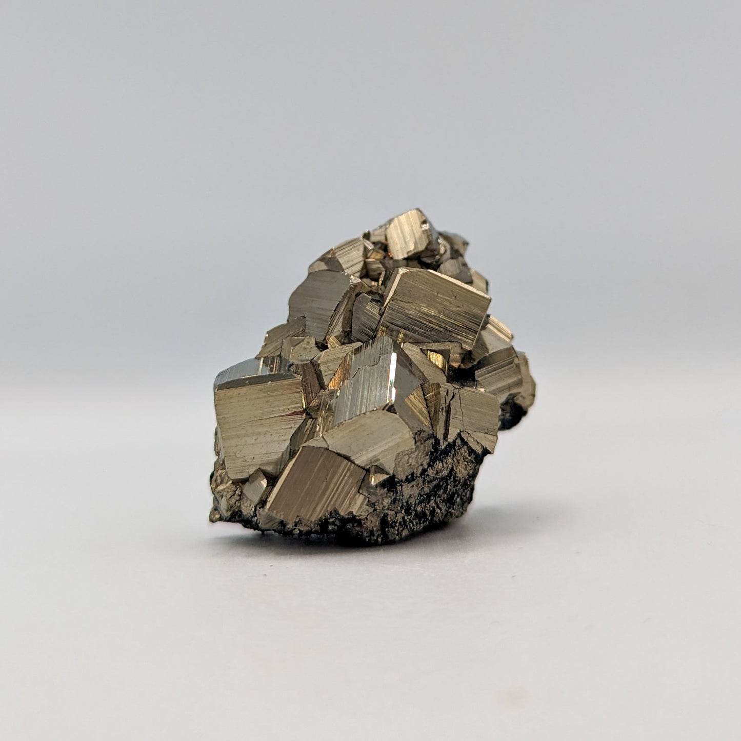 Pyrite Cubic Cluster Museum Quality