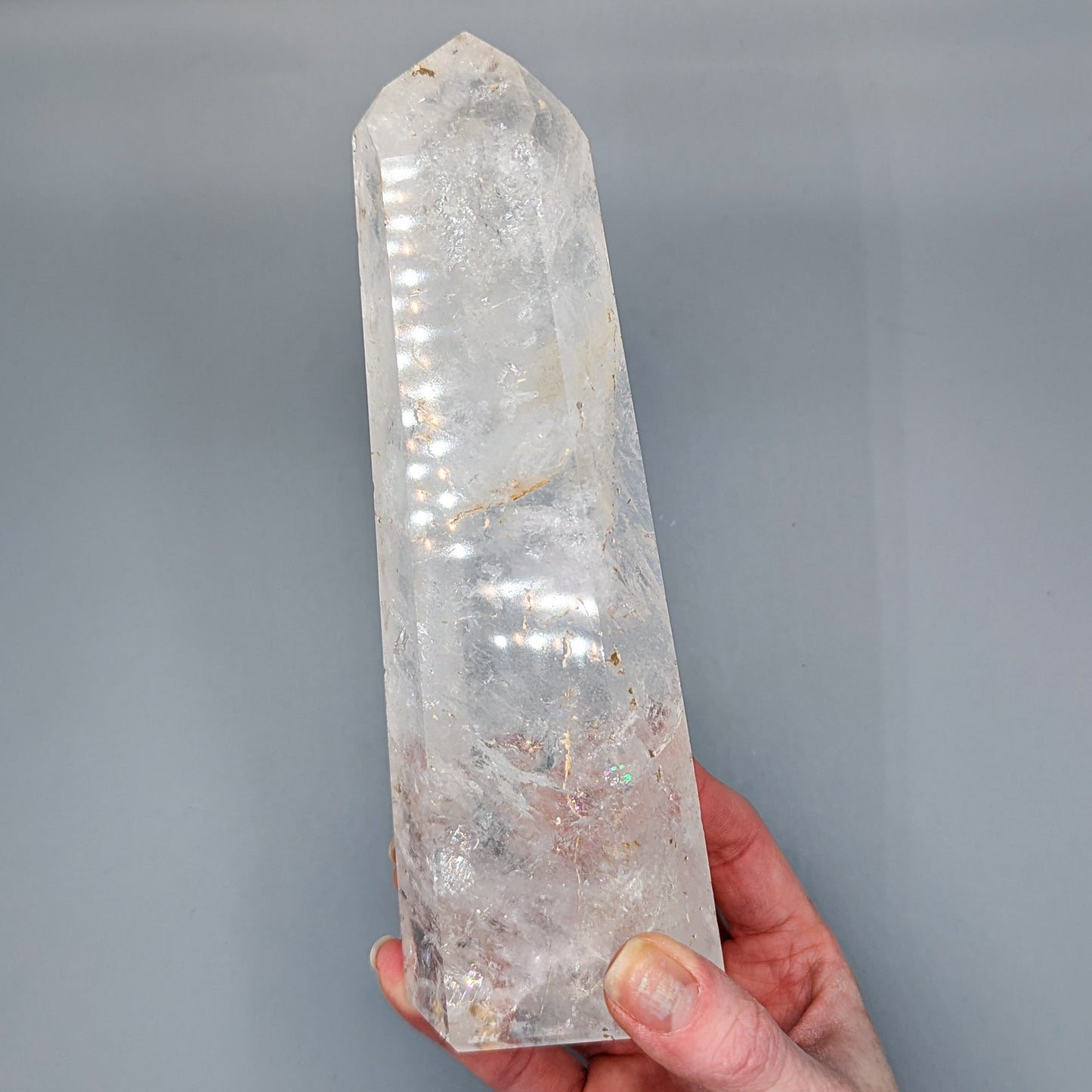 Large Clear Quartz Tower