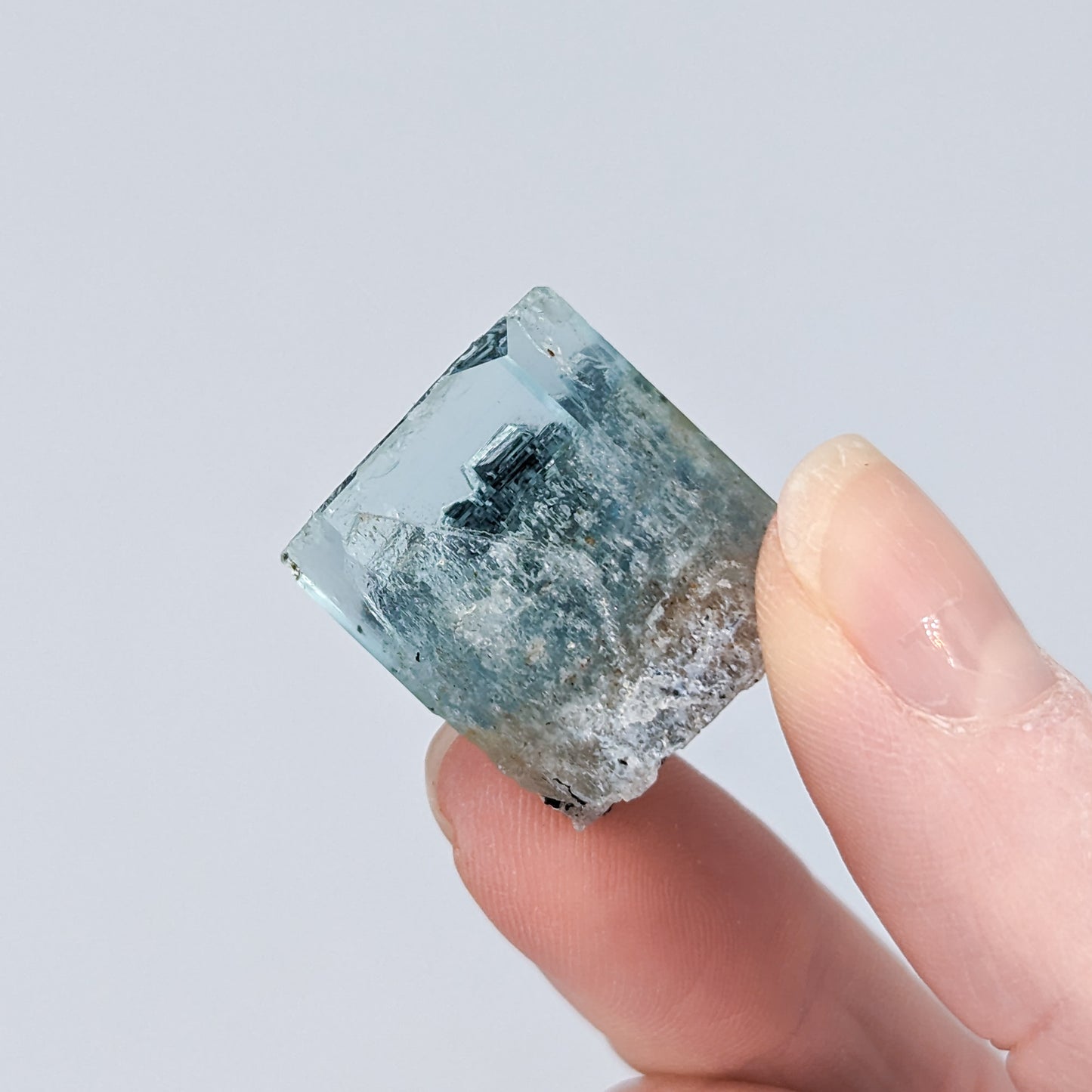 Aquamarine and Black Tourmaline Specimen A