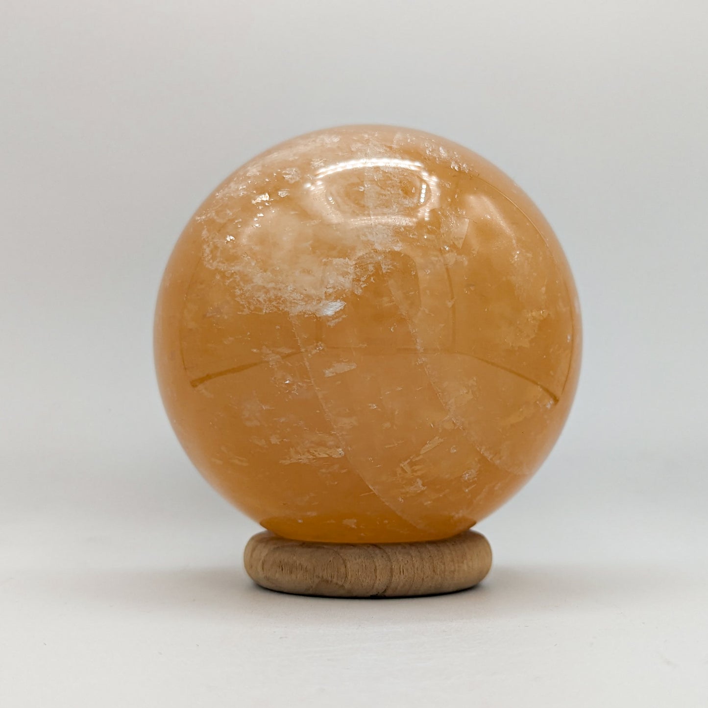 Honey Calcite Sphere