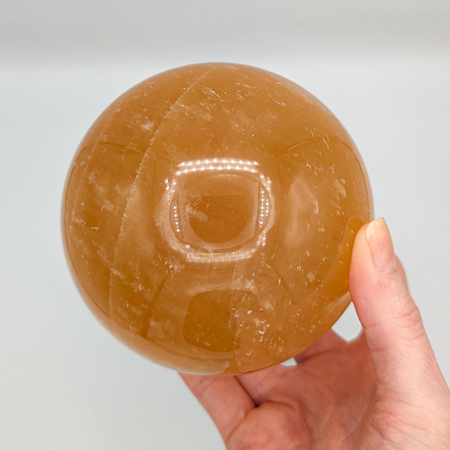 Honey Calcite Sphere