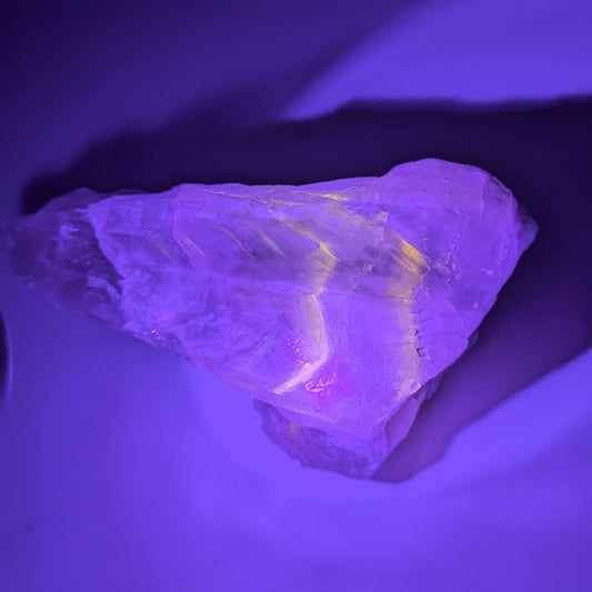 'Phoenix Flame' Rare Fluorescent Phantom Quartz A