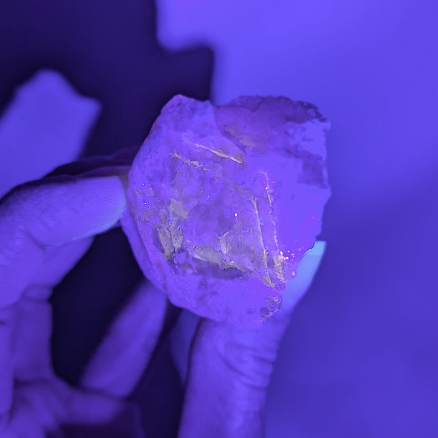 'Phoenix Flame' Rare Fluorescent Phantom Quartz D