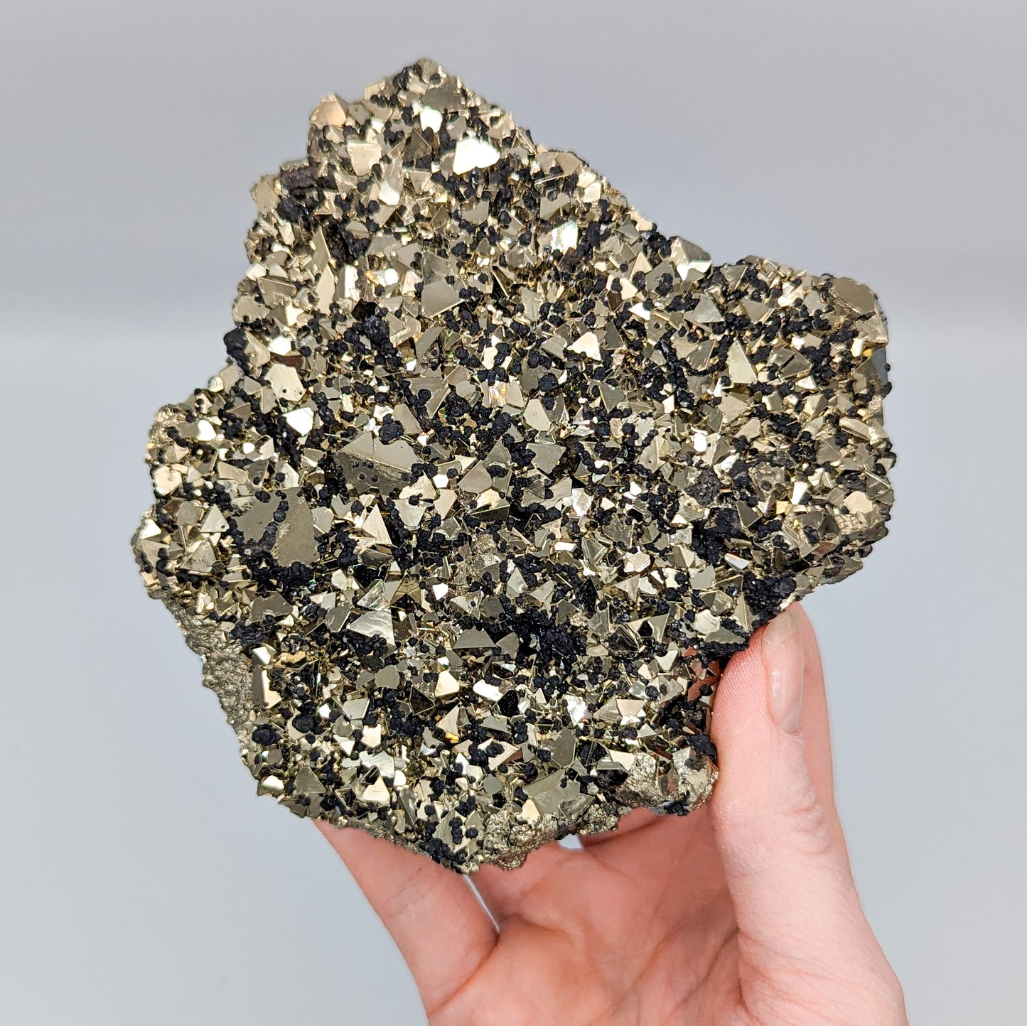 Pyrite Octahedral Cluster from Peru A