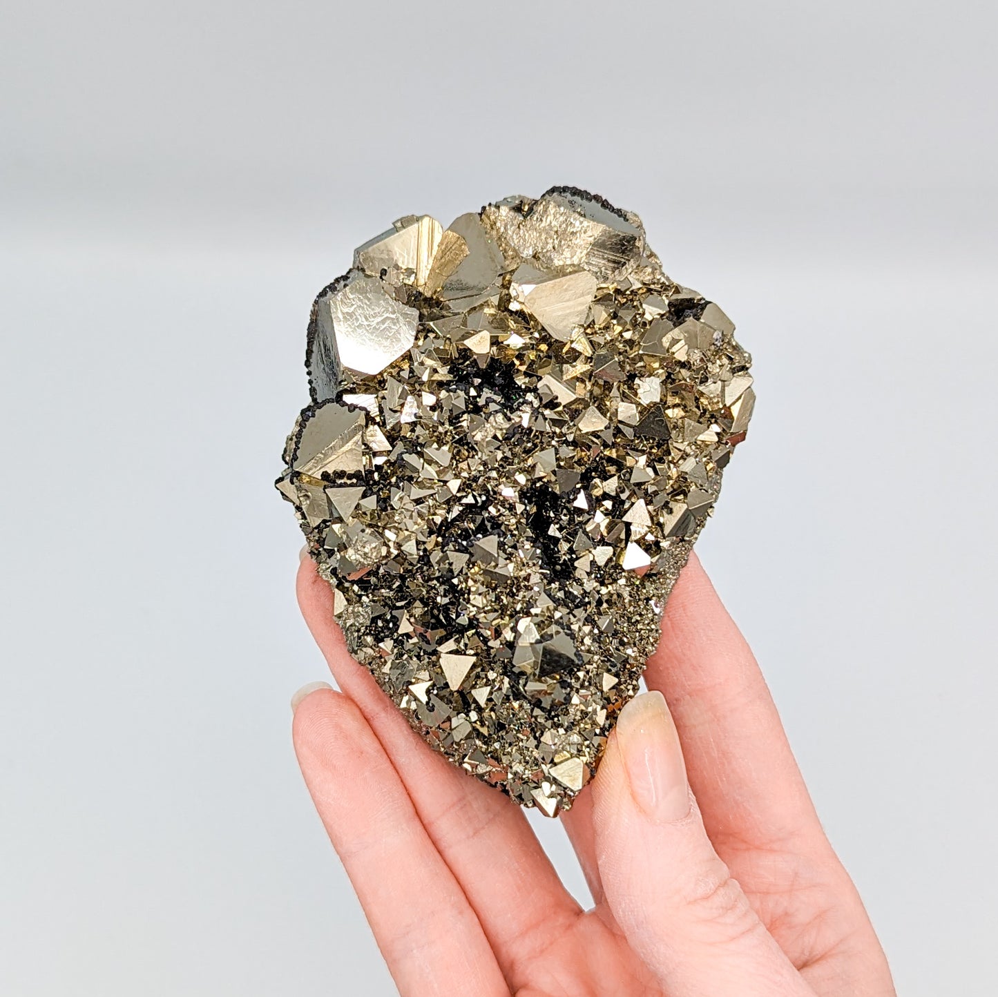 Pyrite Octahedral Cluster from Peru C