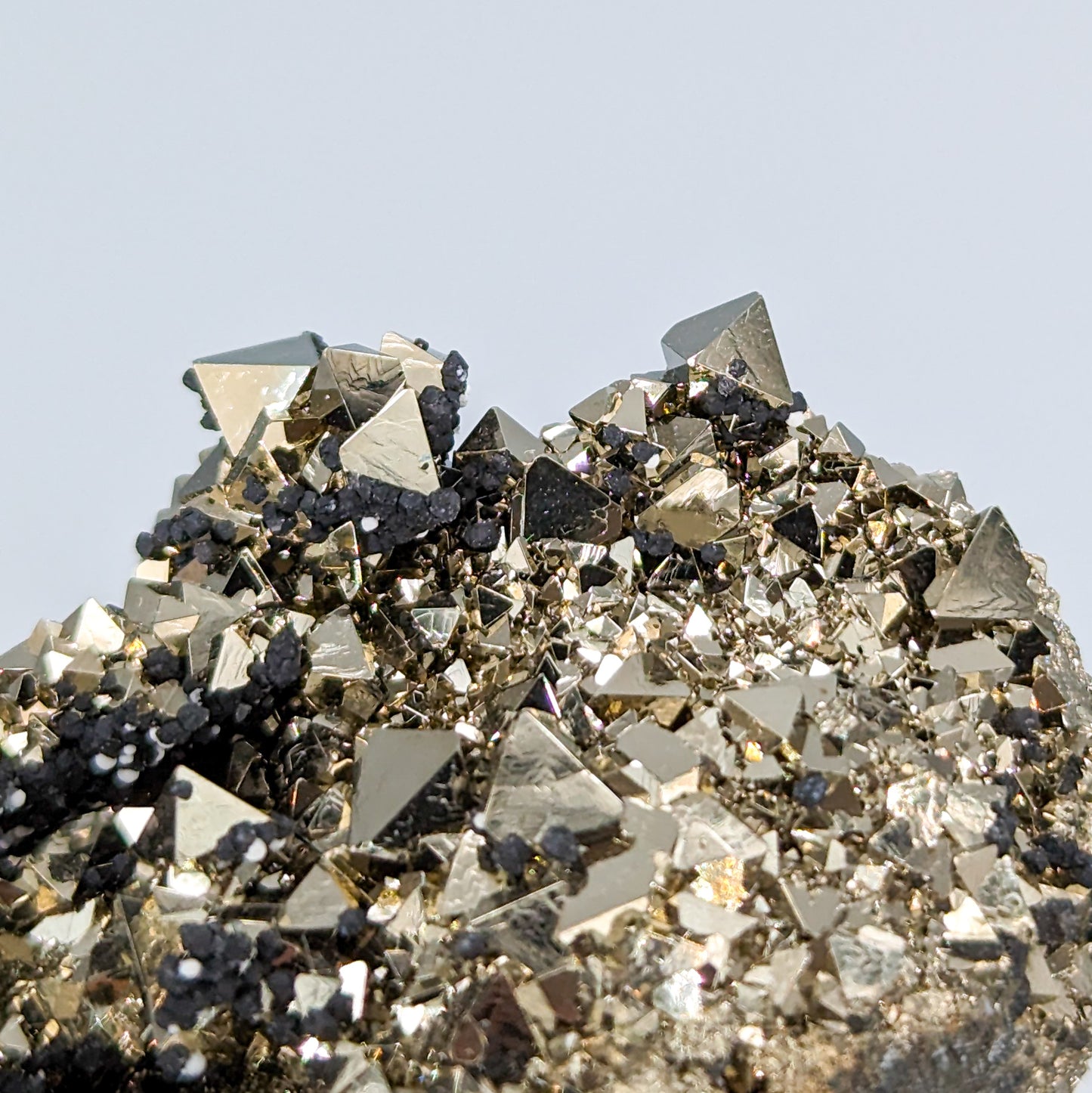 Pyrite Octahedral Cluster from Peru C