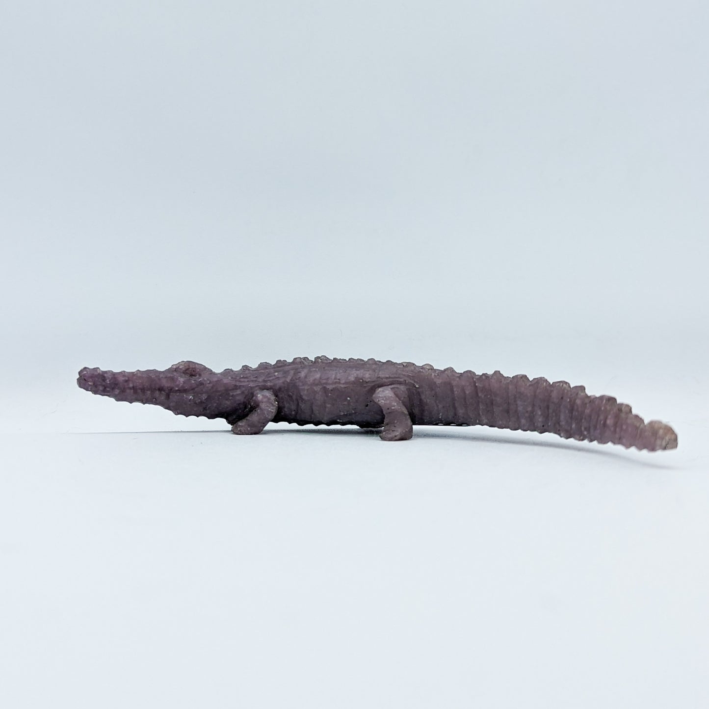 Lepidolite Crocodile Crystal Carving B