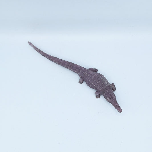 Lepidolite Crocodile Crystal Carving C
