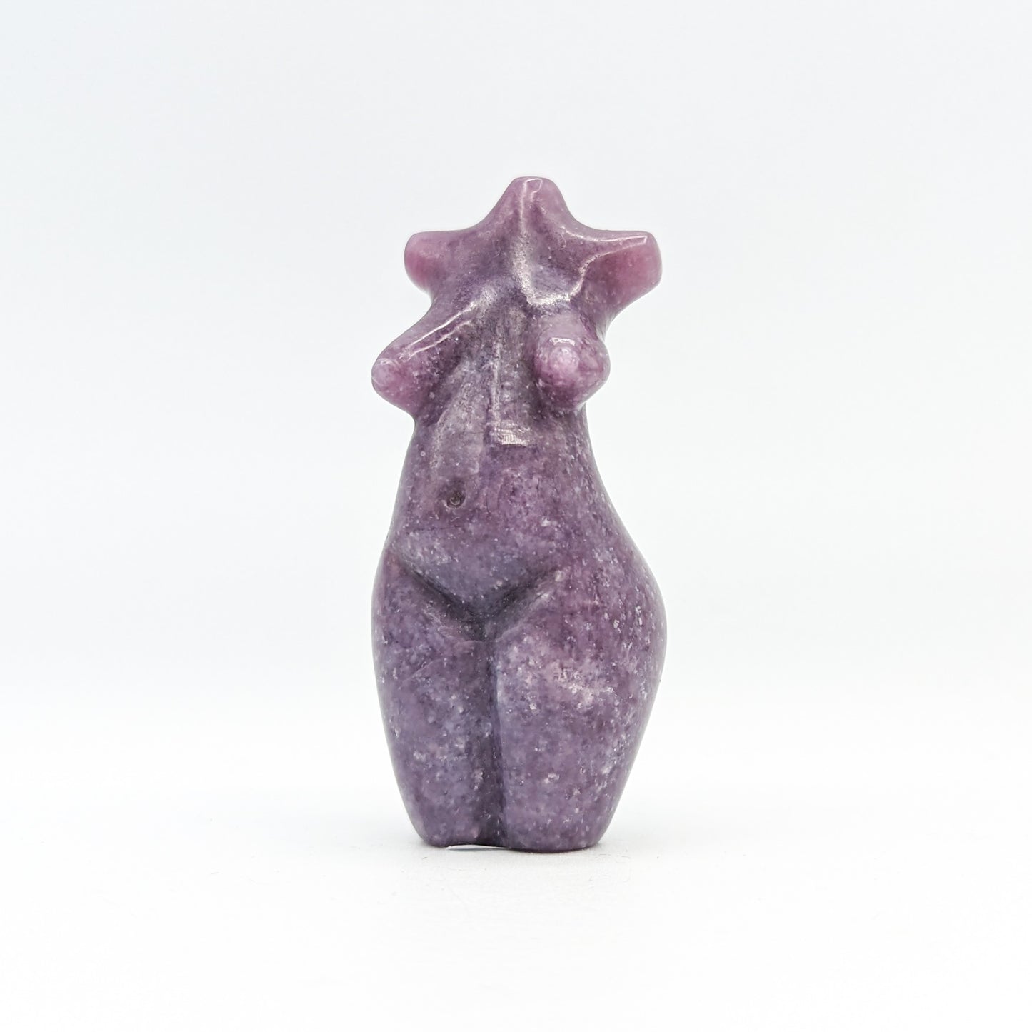 Lepidolite Goddess Carving B