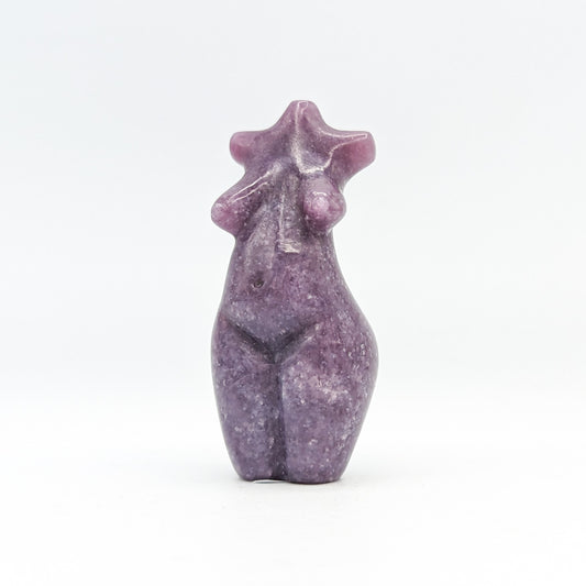 Lepidolite Goddess Carving B