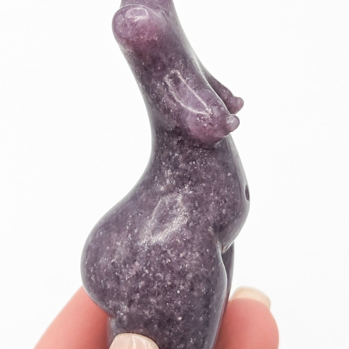 Lepidolite Goddess Carving B
