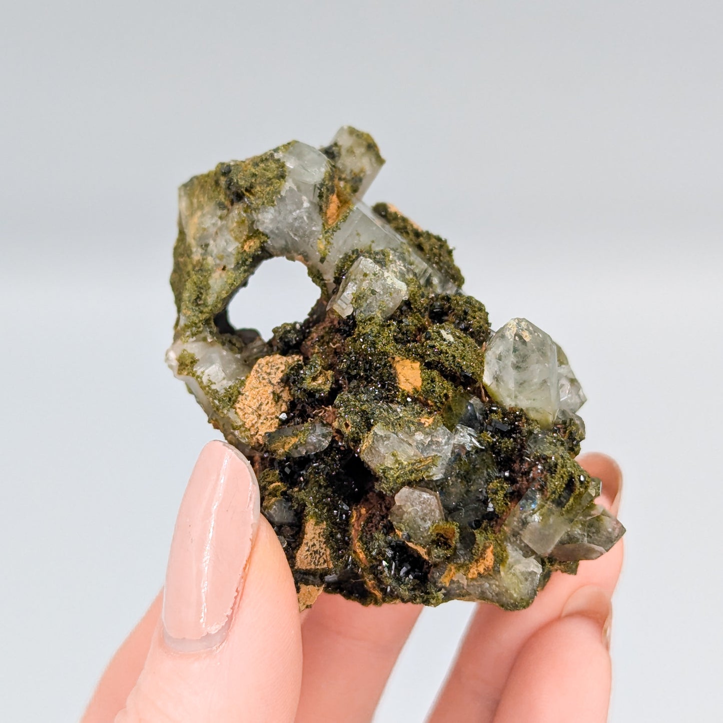 Forest Quartz with Epidote Q