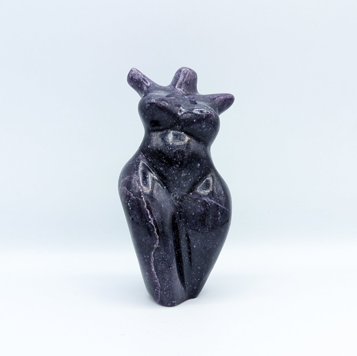 Lepidolite Goddess Carving G