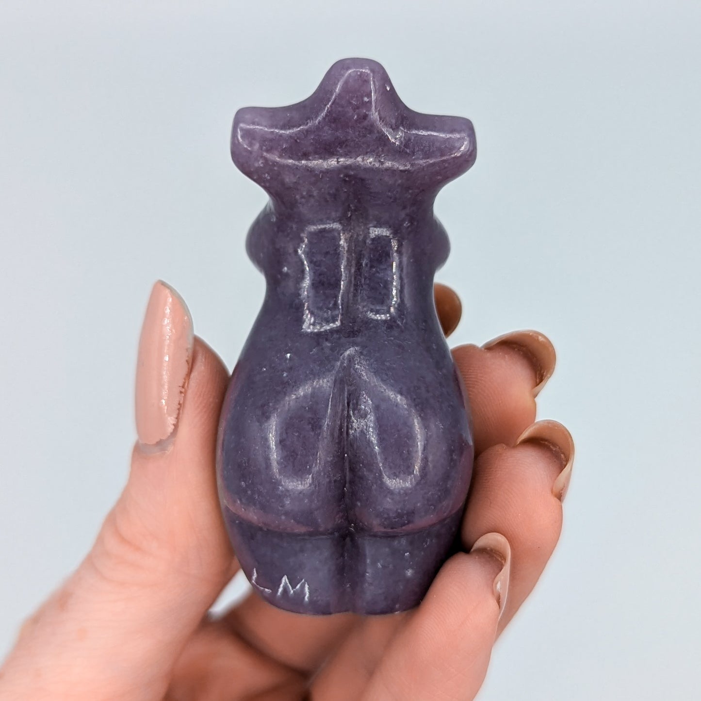 Lepidolite Goddess Carving L