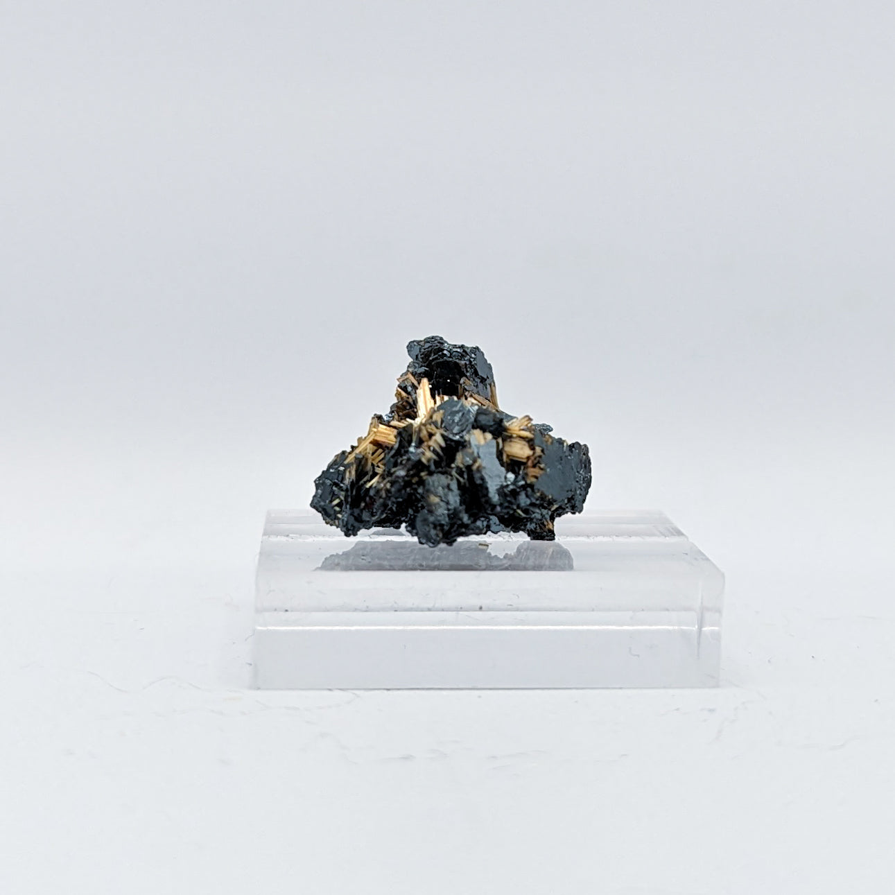 Golden Rutile on Hematite D