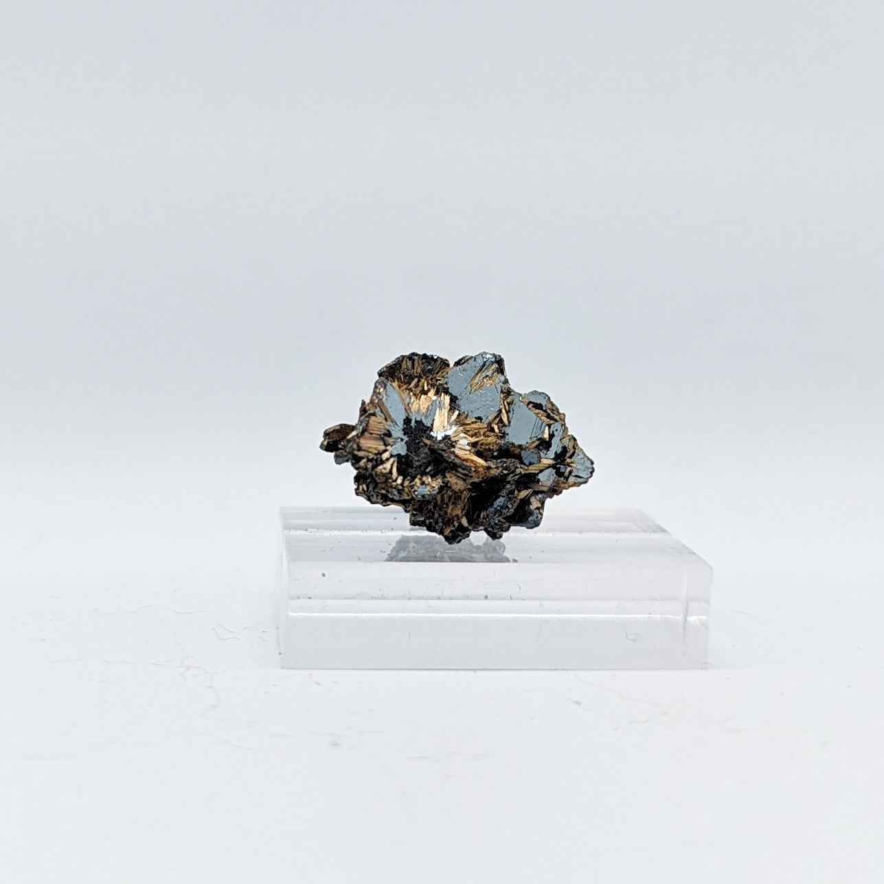 Golden Rutile on Hematite E