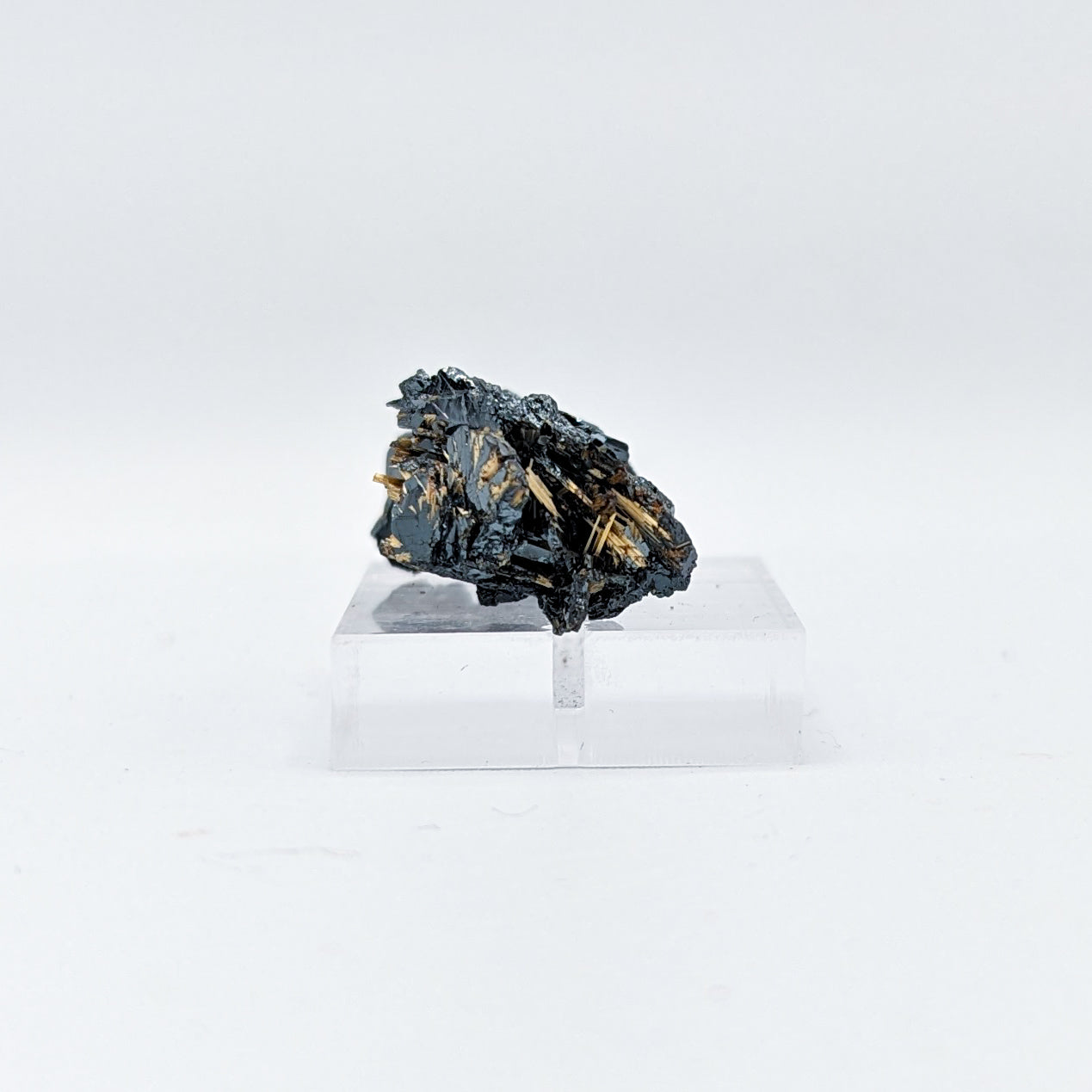 Golden Rutile on Hematite A