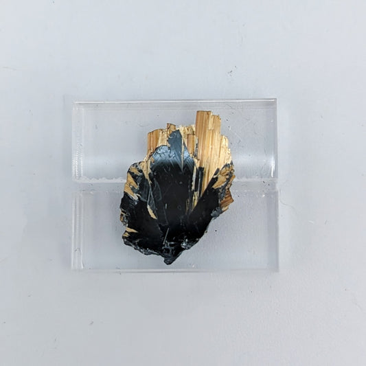 Golden Rutile on Hematite F