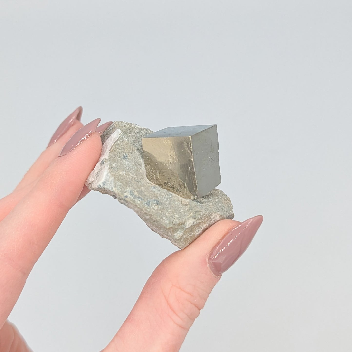 Pyrite Cube on Matrix A