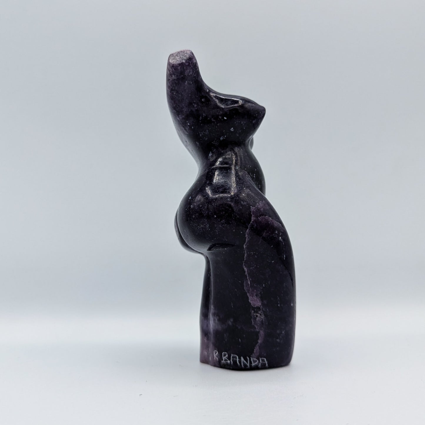 Lepidolite Goddess Carving G