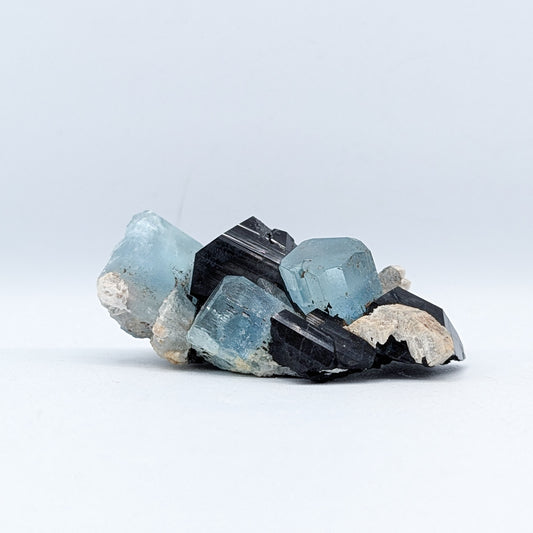 Aquamarine and Black Tourmaline Specimen B