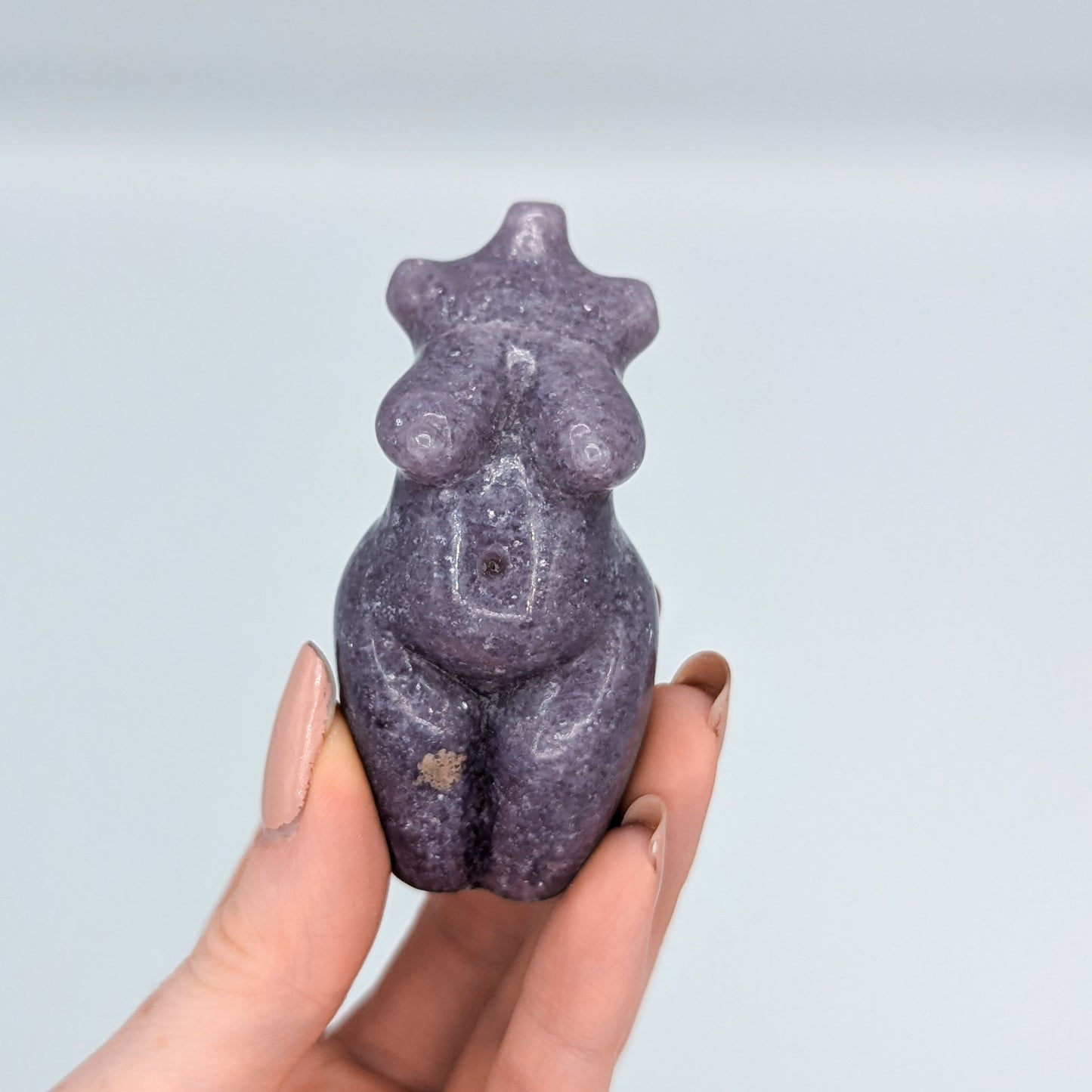 Lepidolite Goddess Carving K
