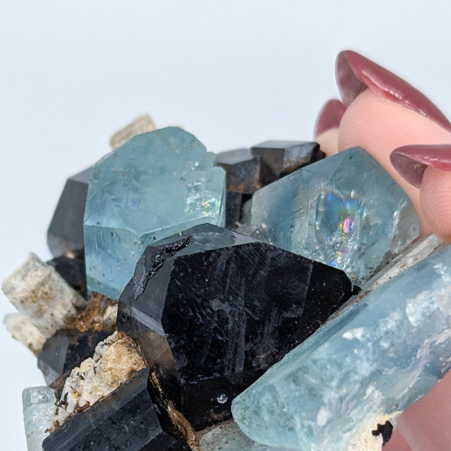Aquamarine and Black Tourmaline Specimen B