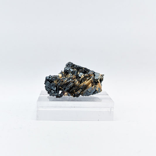 Golden Rutile on Hematite B