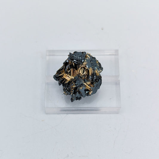 Golden Rutile on Hematite D