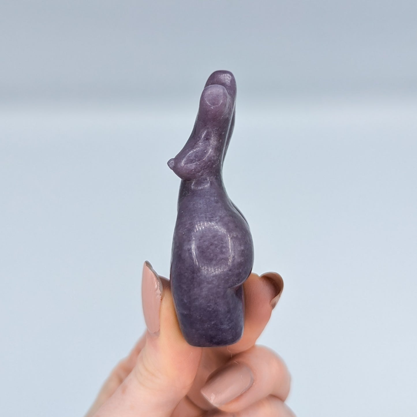 Lepidolite Goddess Carving J