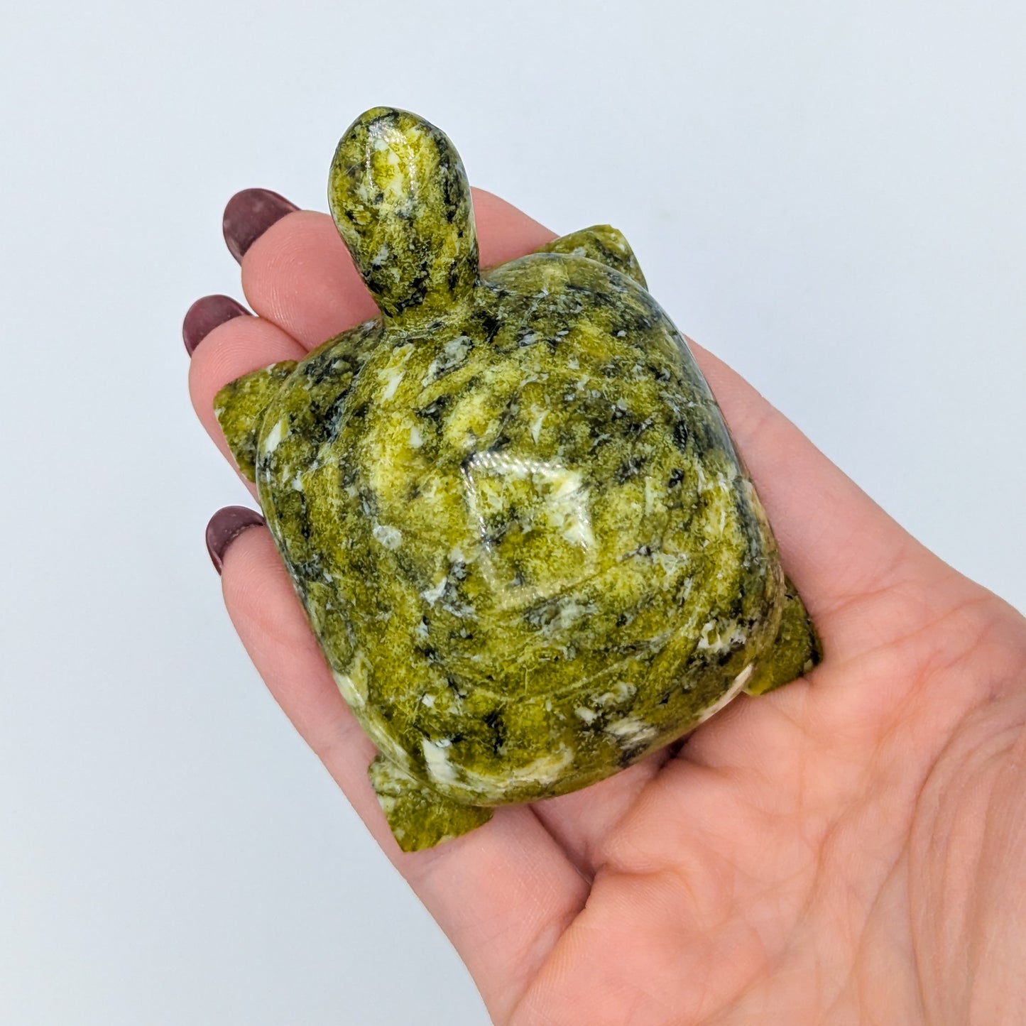 Serpentine Turtle Carving