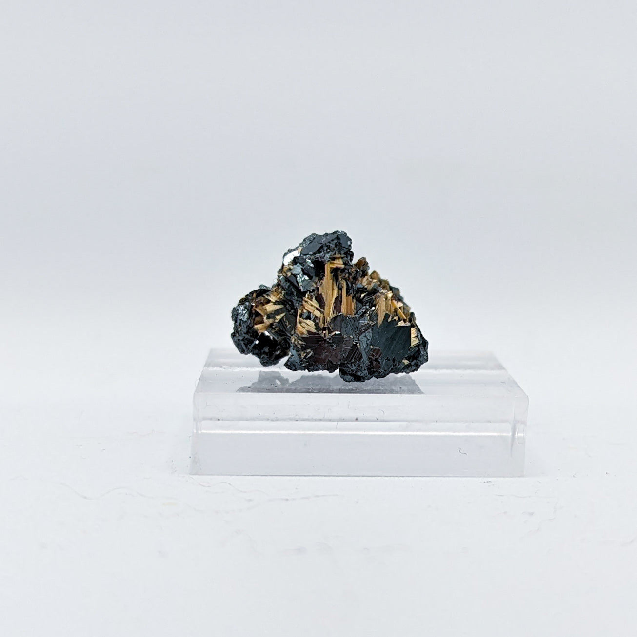 Golden Rutile on Hematite D