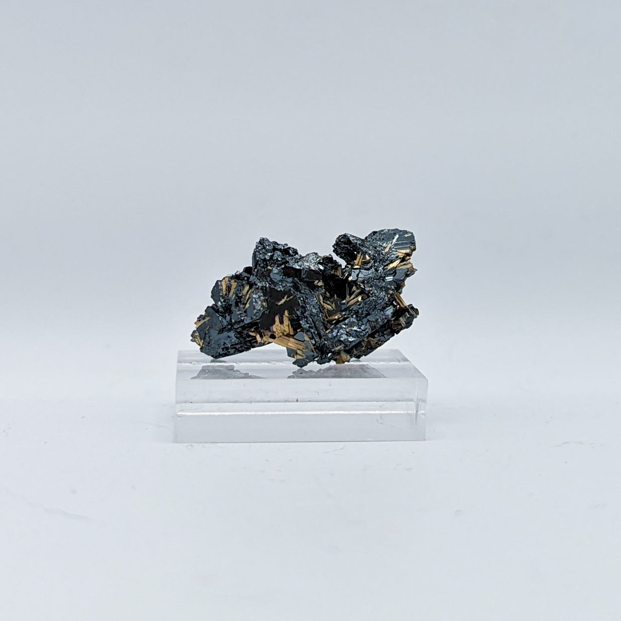 Golden Rutile on Hematite A