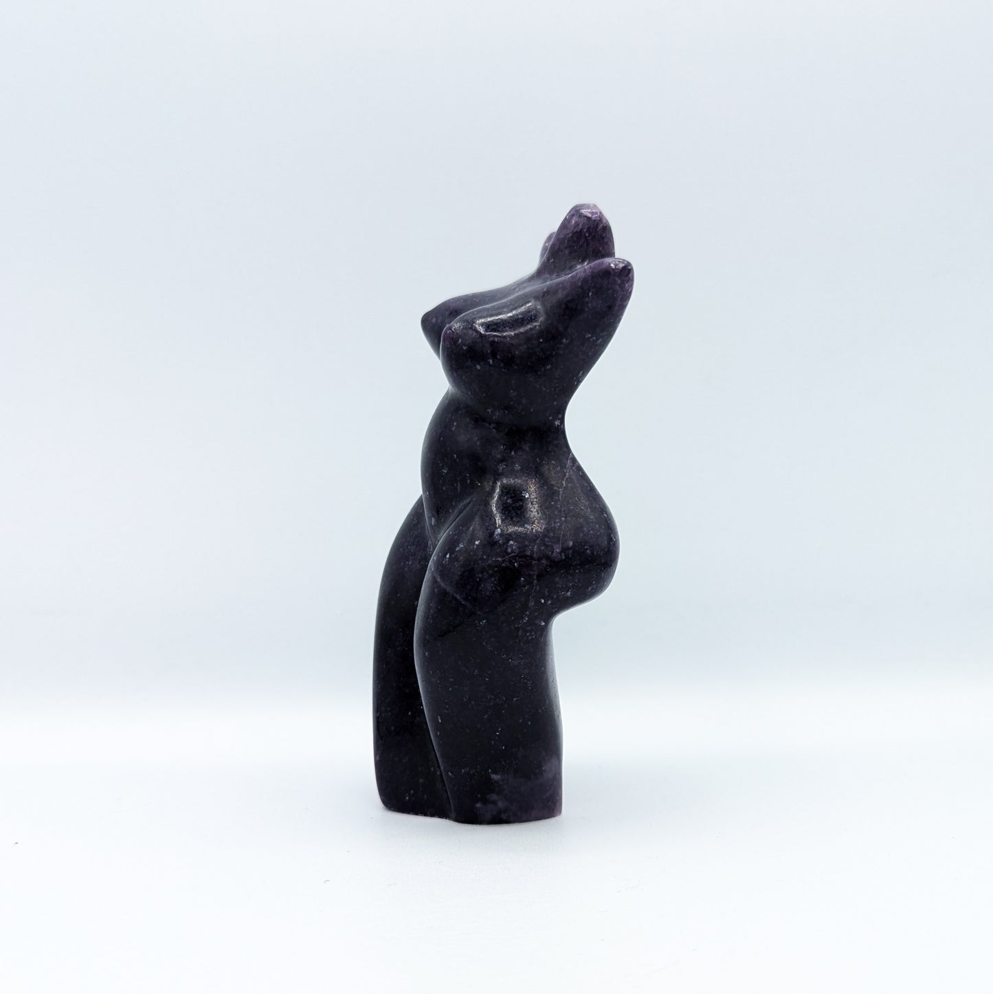 Lepidolite Goddess Carving G