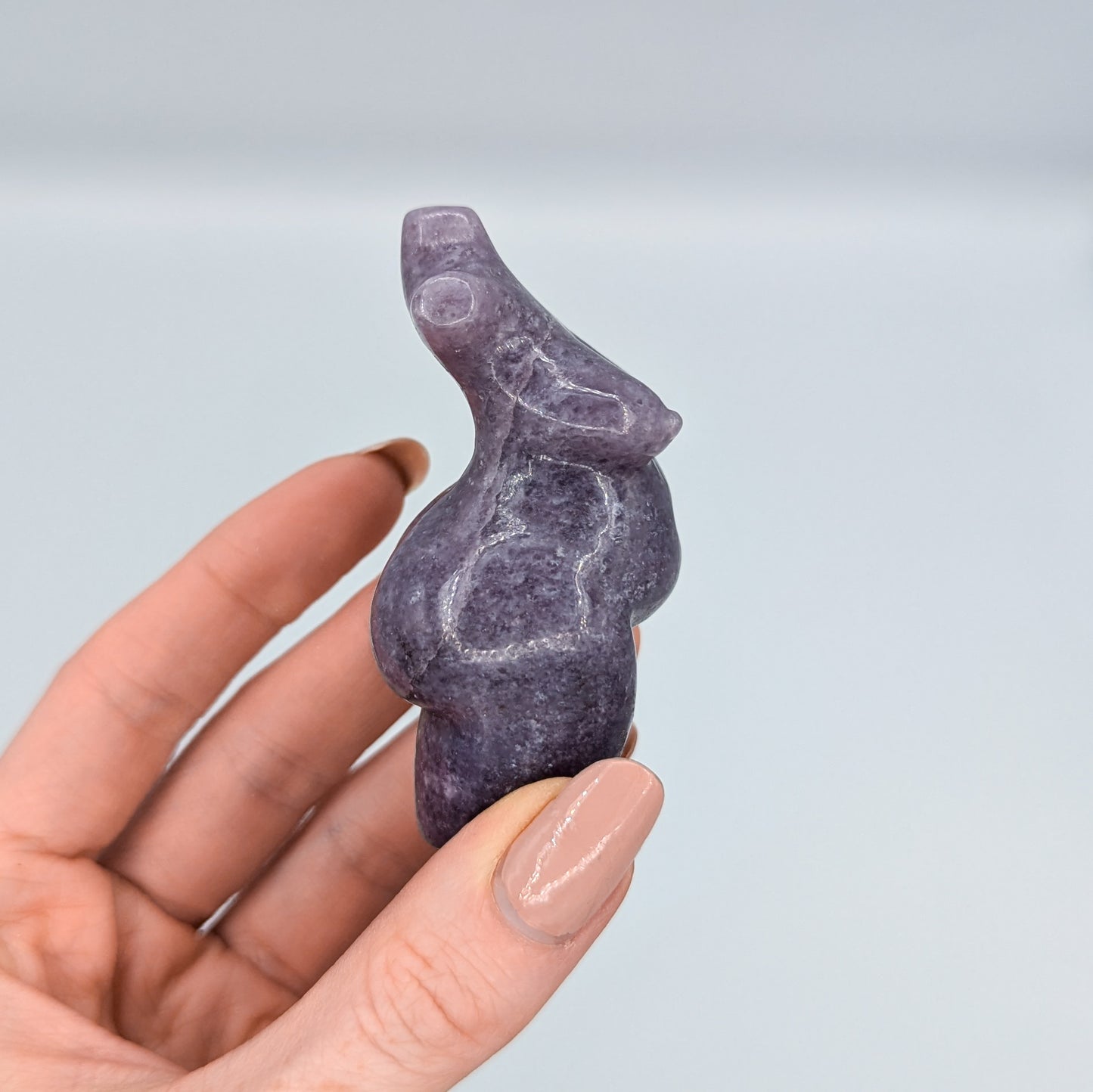 Lepidolite Goddess Carving K