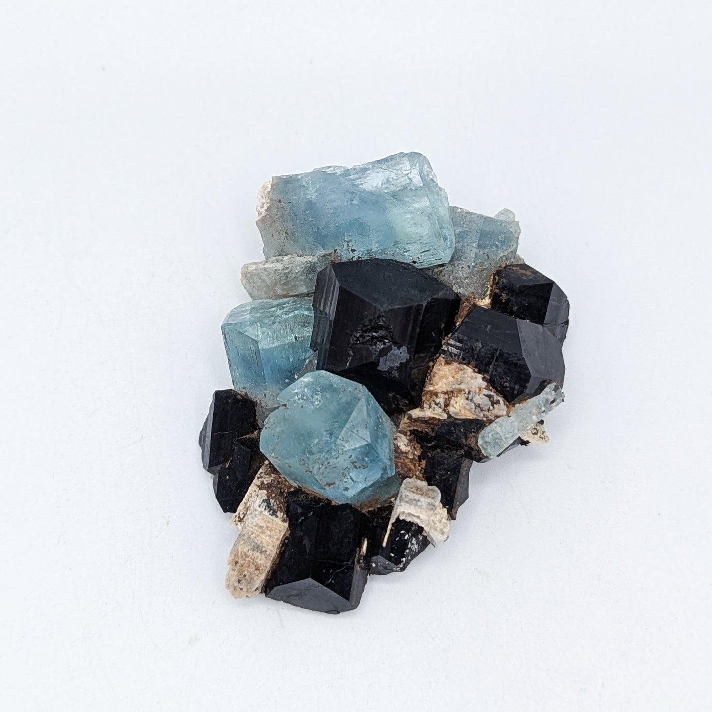 Aquamarine and Black Tourmaline Specimen B
