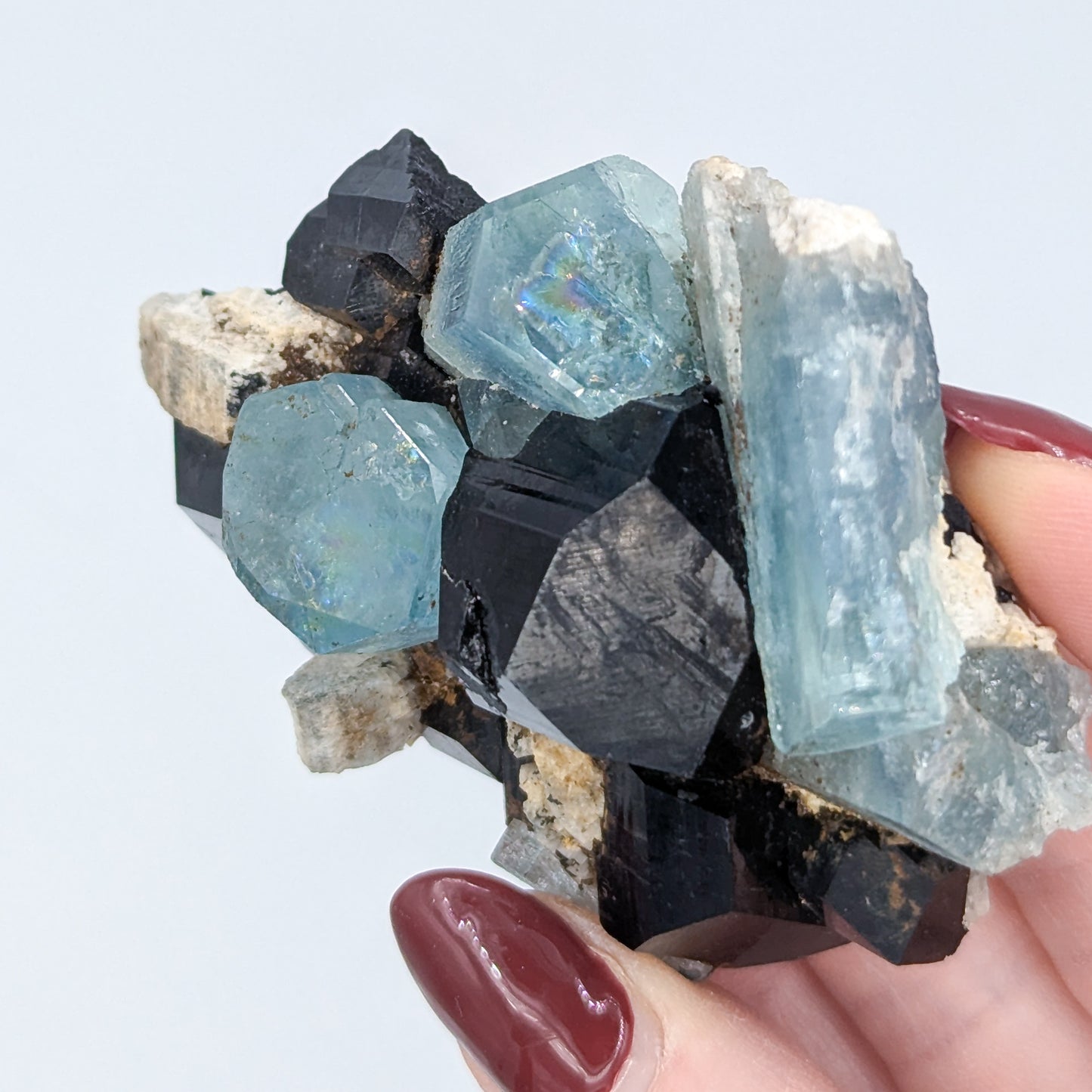 Aquamarine and Black Tourmaline Specimen B