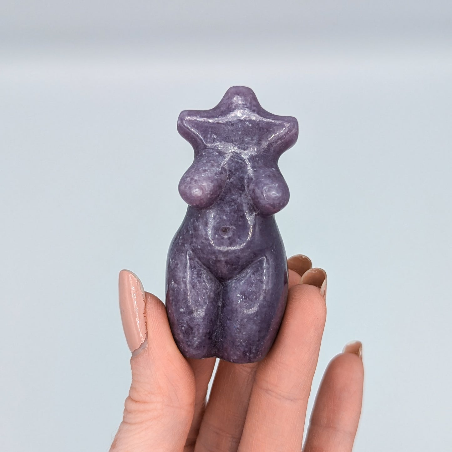 Lepidolite Goddess Carving L