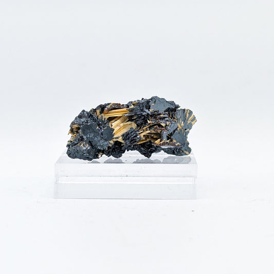 Golden Rutile on Hematite A