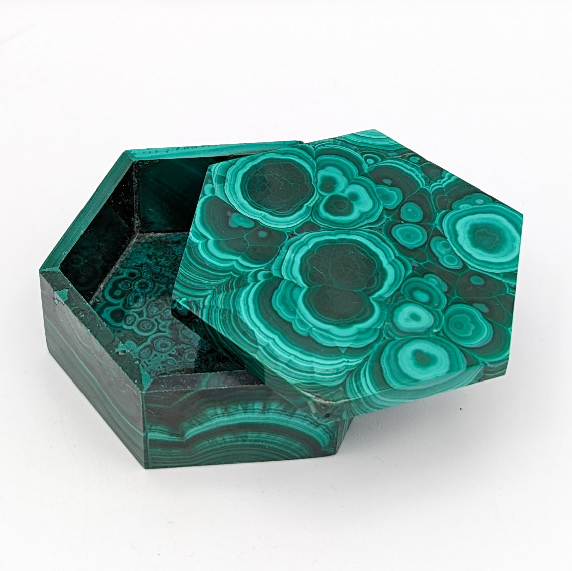 Malachite Polished Jewelry Box