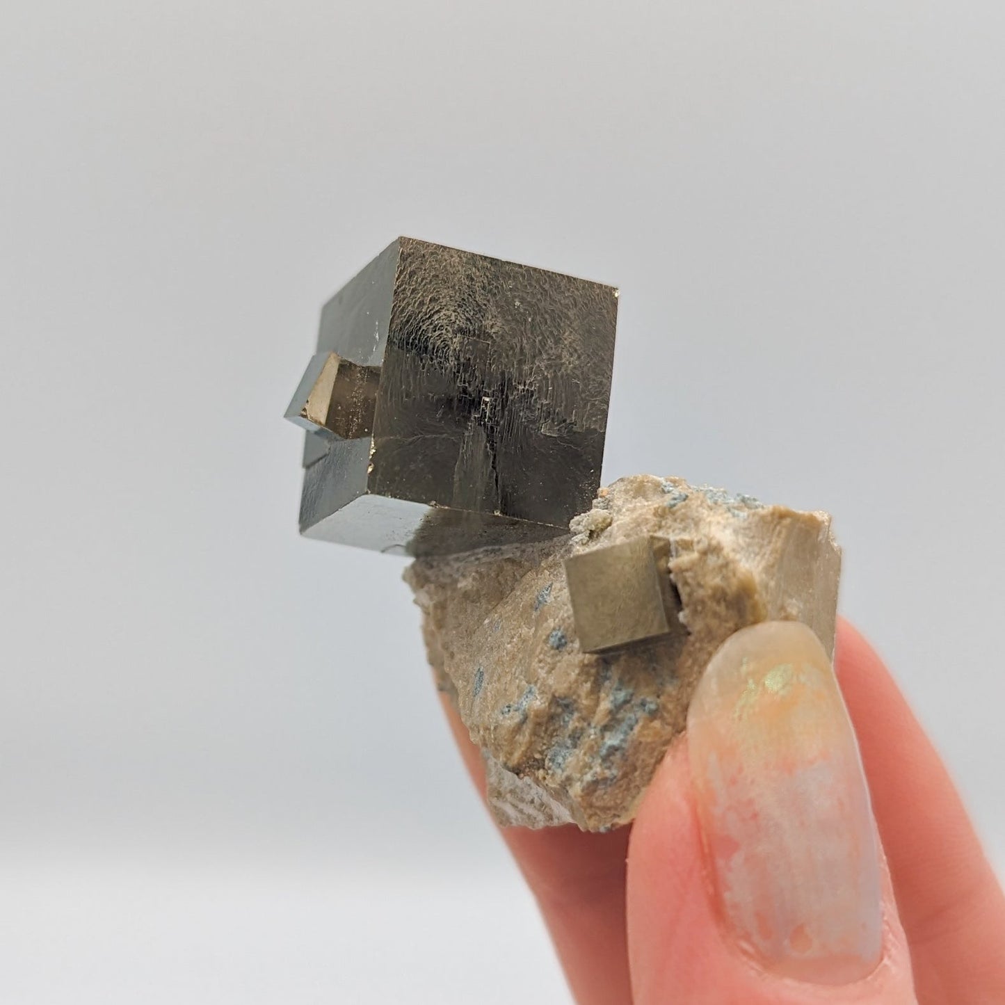 Double Pyrite Cube on Matrix #B