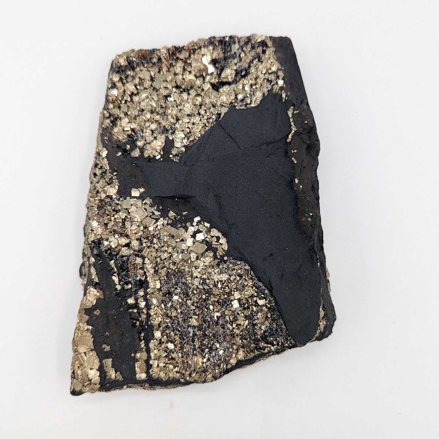 Pyrite on Shungite