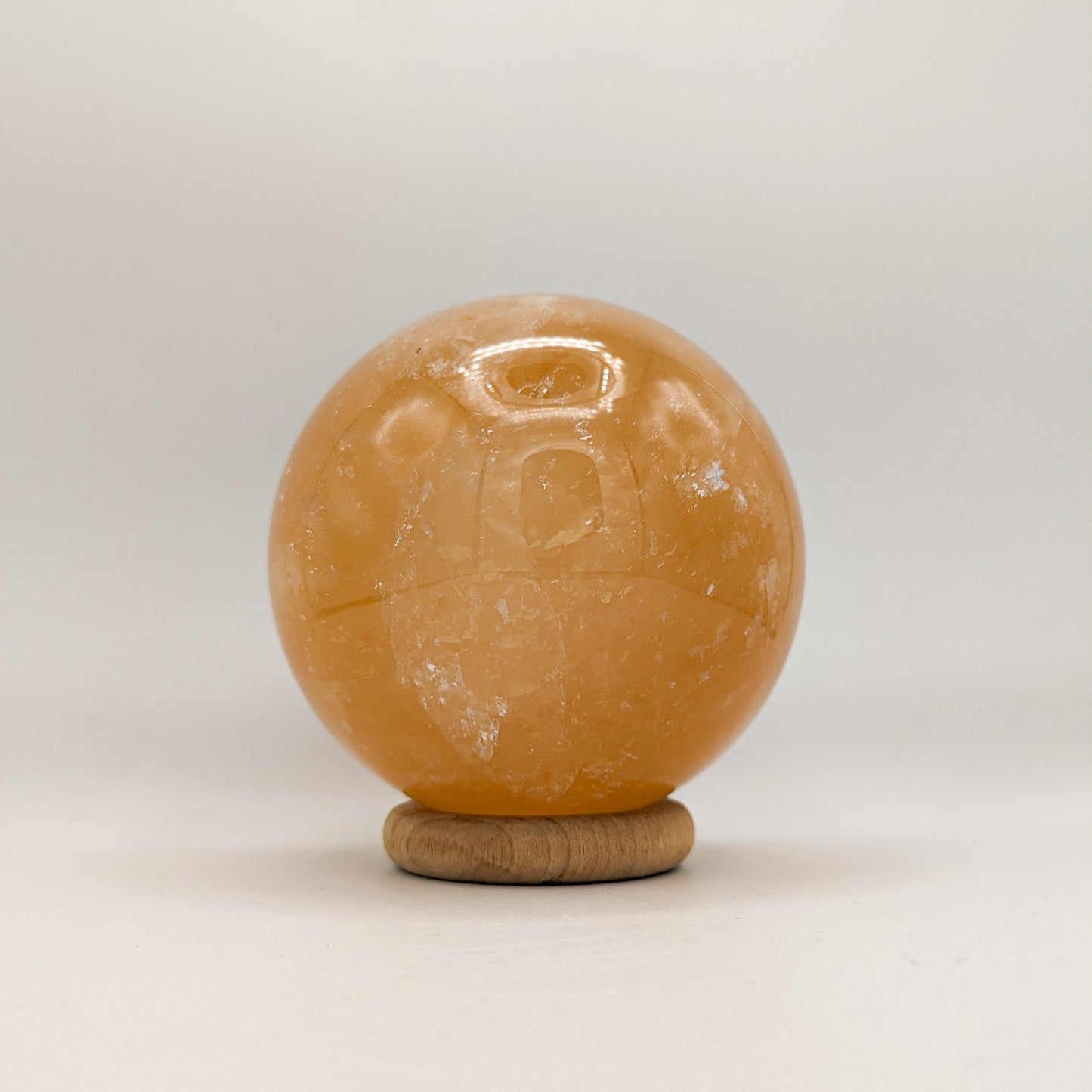 Honey Calcite Sphere