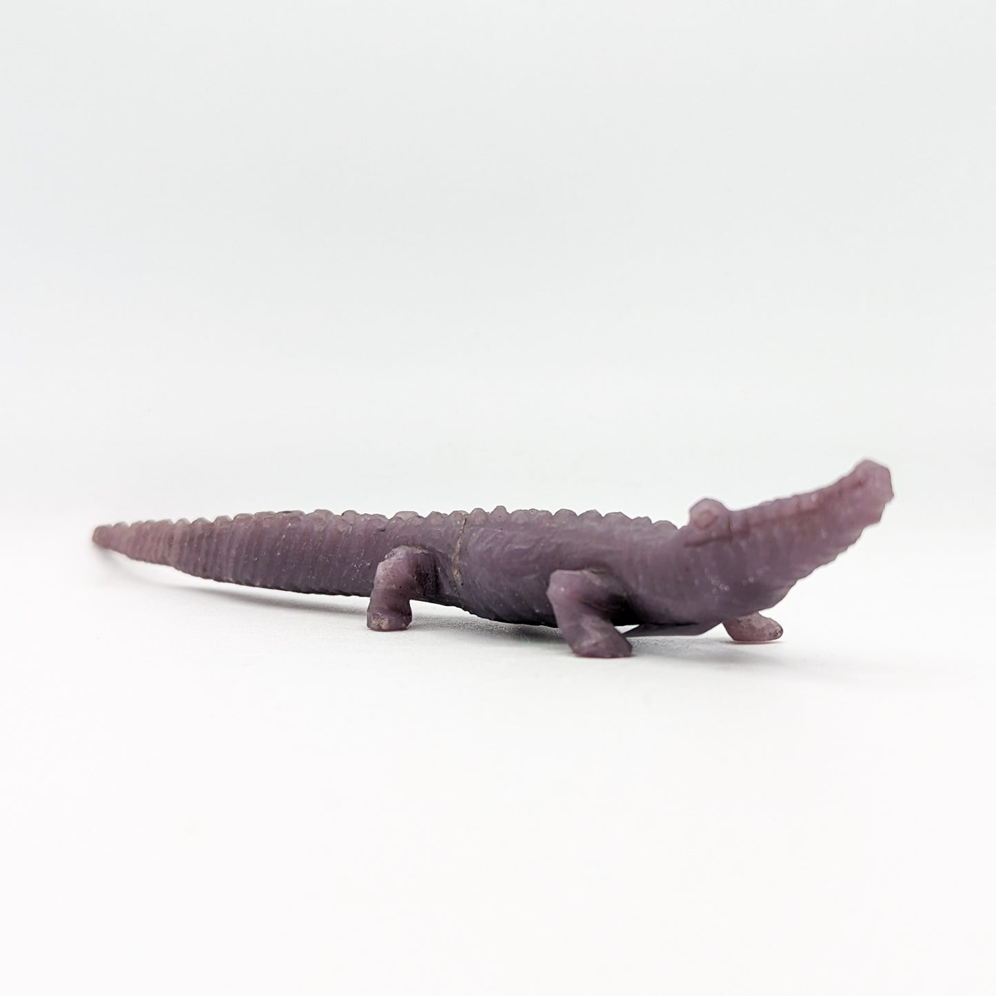 Lepidolite Crocodile Crystal Carving A