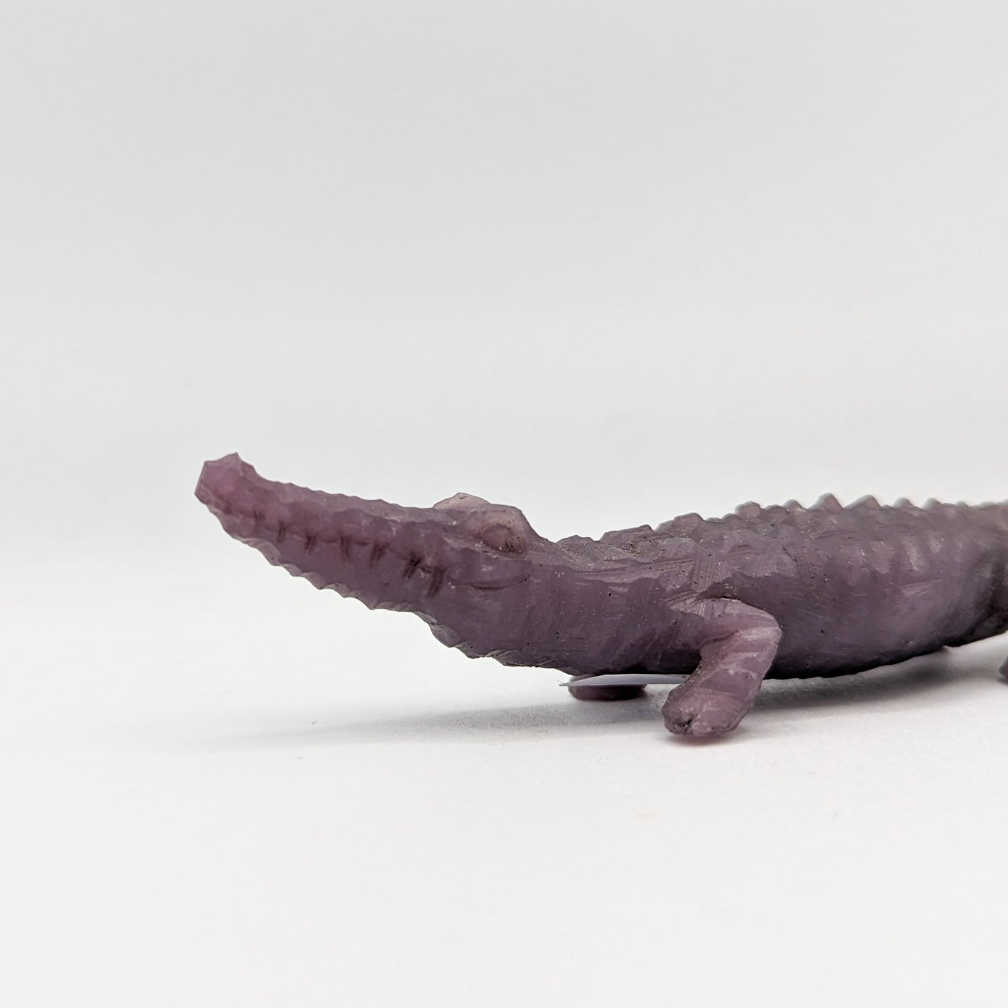 Lepidolite Crocodile Crystal Carving A